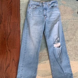 Levi’s rib cage straight jeans